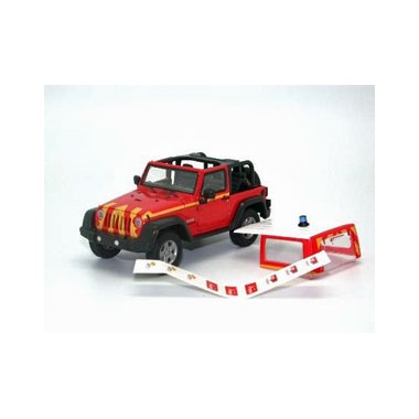 Miniature Jeep Wrangler Rubicon Pompier