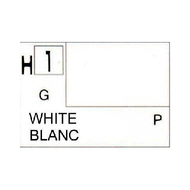 Gunze H1 Blanc Brillant peinture acrylique 10 ml