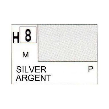 Gunze H8 Argent Métallique peinture acrylique 10 ml