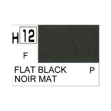 Gunze H12 Noir Mat  peinture acrylique 10 ml