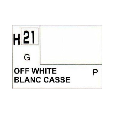 Gunze H21 Blanc Teinté Brillant  peinture acrylique 10 ml