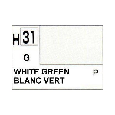 Gunze H31 Blanc Vert Brillant  peinture acrylique 10 ml