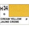 Gunze H34 Jaune Crème Brillant peinture acrylique 10 ml