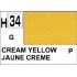 Gunze H34 Jaune Crème Brillant peinture acrylique 10 ml