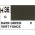Gunze H36 Vert Foncé Brillant peinture acrylique 10 ml