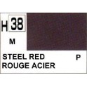 Gunze H38 Rouge Acier Métallique peinture acrylique 10 ml