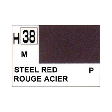 Gunze H38 Rouge Acier Métallique peinture acrylique 10 ml