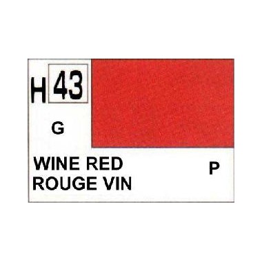 Gunze H43 Rouge Vin Brillant peinture acrylique 10 ml