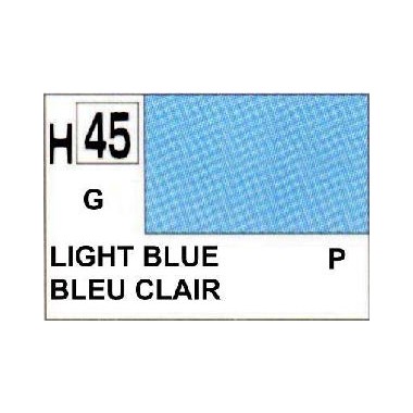 Gunze H45 Bleu Clair Brillant peinture acrylique 10 ml