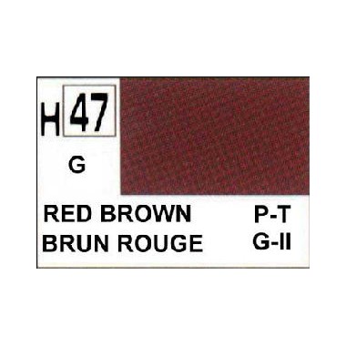 Gunze H47 Marron Rouge Brillant peinture acrylique 10 ml