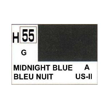 Gunze H55 Bleu Nuit Brillant peinture acrylique 10 ml