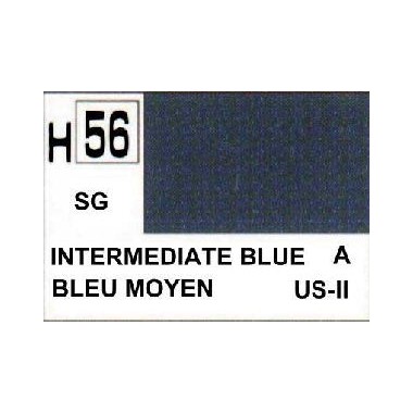 Gunze H56 Bleu Intermédiaire Satiné peinture acrylique 10 ml