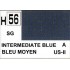 Gunze H56 Bleu Intermédiaire Satiné peinture acrylique 10 ml