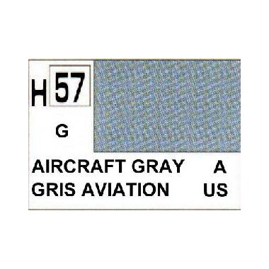 Gunze H57 Gris Avion Brillant peinture acrylique 10 ml