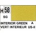 Gunze H58 Vert Intérieur Satiné peinture acrylique 10 ml