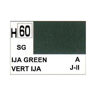 Gunze H60 Vert IJA Satiné peinture acrylique 10 ml