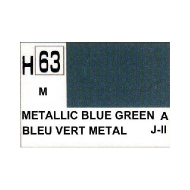 Gunze H63 Bleu Vert Métallique peinture acrylique 10 ml
