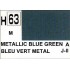 Gunze H63 Bleu Vert Métallique peinture acrylique 10 ml