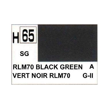 Gunze H65 Vert Noir Satiné peinture acrylique 10 ml