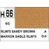Gunze H66 Sable Brun Satiné peinture acrylique 10 ml