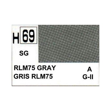 Gunze H69 Gris RLM75 Satiné peinture acrylique 10 ml
