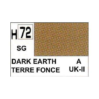 Gunze H72 Terre Foncé Satiné peinture acrylique 10 ml