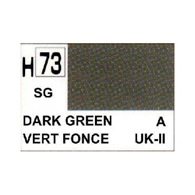 Gunze H73 Vert Foncé Satiné peinture acrylique 10 ml