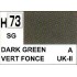 Gunze H73 Vert Foncé Satiné peinture acrylique 10 ml