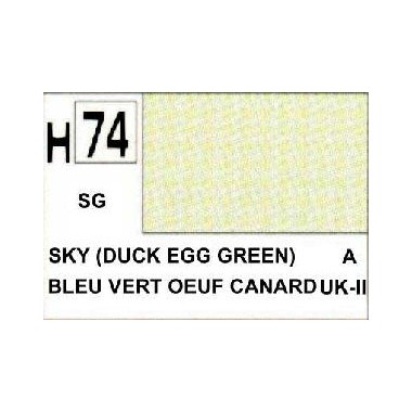 Gunze H74 Vert Oeuf Canard Satiné peinture acrylique 10 ml