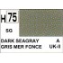 Gunze H75 Gris Mer Foncé Satiné peinture acrylique 10 ml