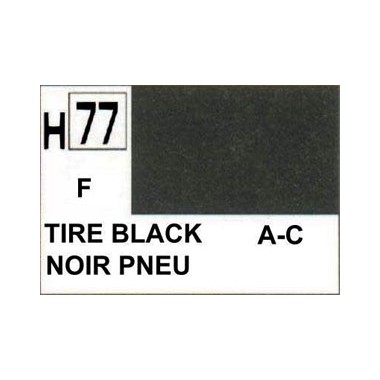 Gunze H77 Noir de Pneu Mat peinture acrylique 10 ml