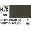 Gunze H78 Gris Olivatre Satiné  peinture acrylique 10 ml
