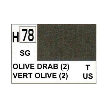 Gunze H78 Gris Olivatre Satiné  peinture acrylique 10 ml