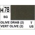 Gunze H78 Gris Olivatre Satiné  peinture acrylique 10 ml