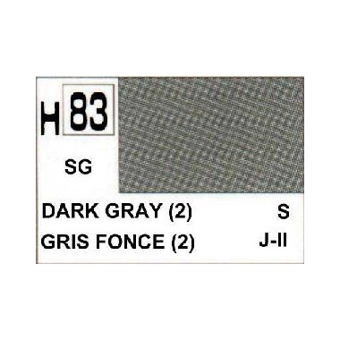 Gunze H83 Gris Foncé (2) Satiné peinture acrylique 10 ml