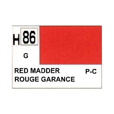 Gunze H86 Rouge Garance Brillant peinture acrylique 10 ml