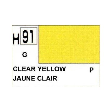 Gunze H91 Jaune Transparent Brillant peinture acrylique 10 ml