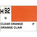 Gunze H92 Orange Transparent Brillant peinture acrylique 10 ml