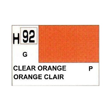 Gunze H92 Orange Transparent Brillant peinture acrylique 10 ml