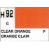Gunze H92 Orange Transparent Brillant peinture acrylique 10 ml