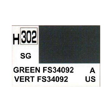 Gunze H302 Vert FS34092 Satiné peinture acrylique 10 ml