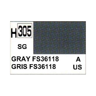 Gunze H305 Gris FS36118 Satiné peinture acrylique 10 ml