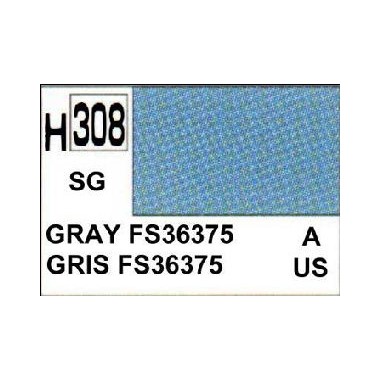 Gunze H308 Gris FS36375 Satiné peinture acrylique 10 ml