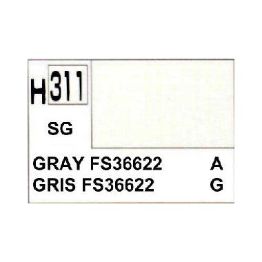 Gunze H311 Gris FS36622 Satiné peinture acrylique 10 ml