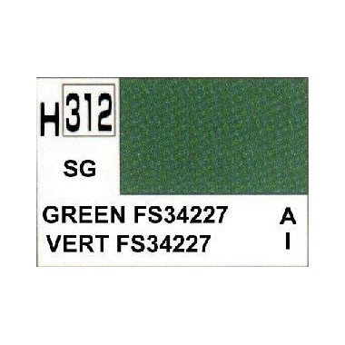 Gunze H312 Vert FS34227 Satiné peinture acrylique 10 ml