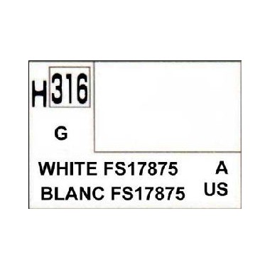 Gunze H316 Blanc FS17875 Brillant peinture acrylique 10 ml