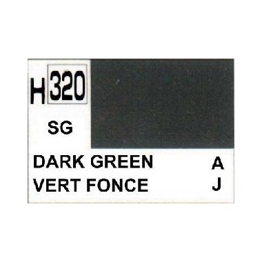 Gunze H320 Vert Foncé Satiné peinture acrylique 10 ml