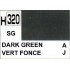 Gunze H320 Vert Foncé Satiné peinture acrylique 10 ml