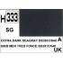 Gunze H333 Gris Extra Foncé de Mer Satiné peinture acrylique 10 ml