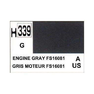 Gunze H339 Gris Moteur Brillant peinture acrylique 10 ml